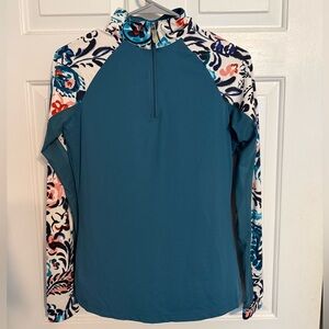 Kastel Denmark Long Sleeve Quarter Zip Top